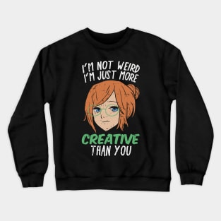 ANIME: I'm Not Weird Crewneck Sweatshirt